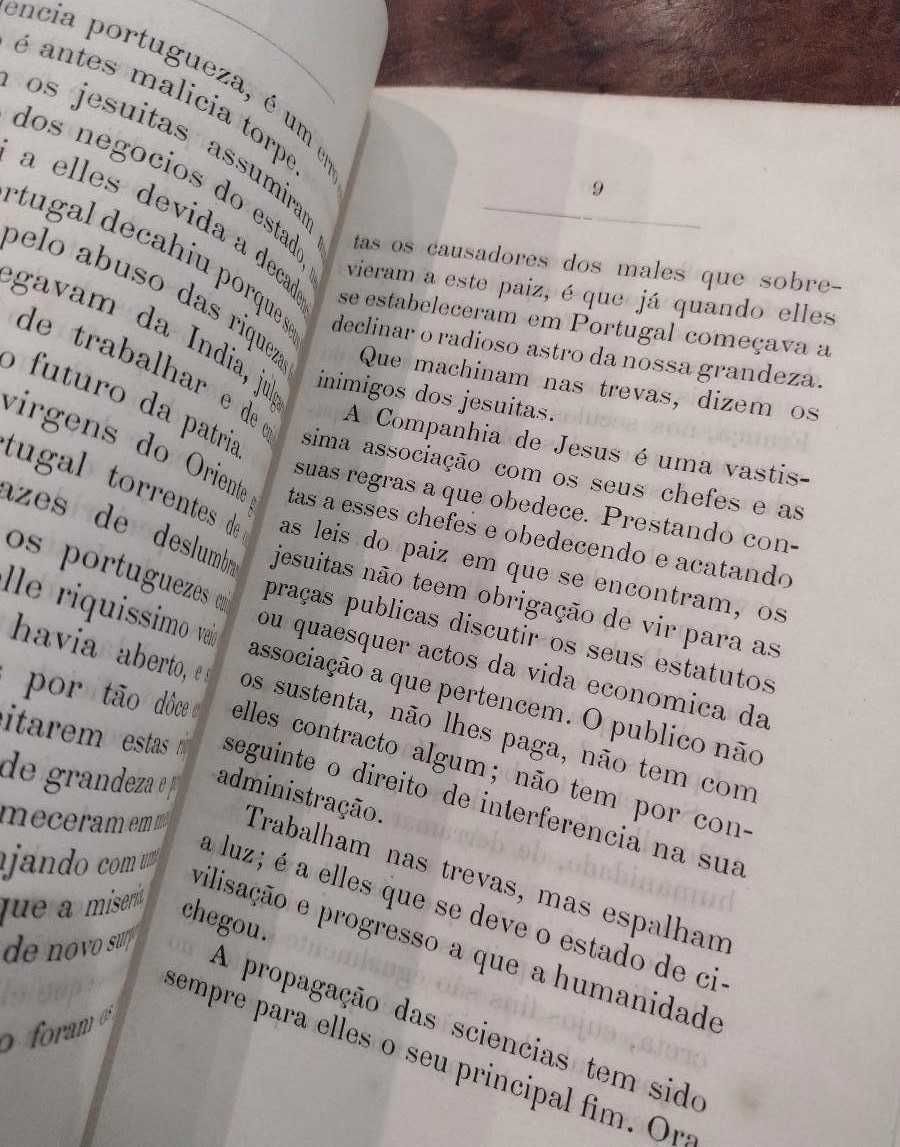 A Defeza dos Jesuítas por um Liberal - 1881 Armando Botelho