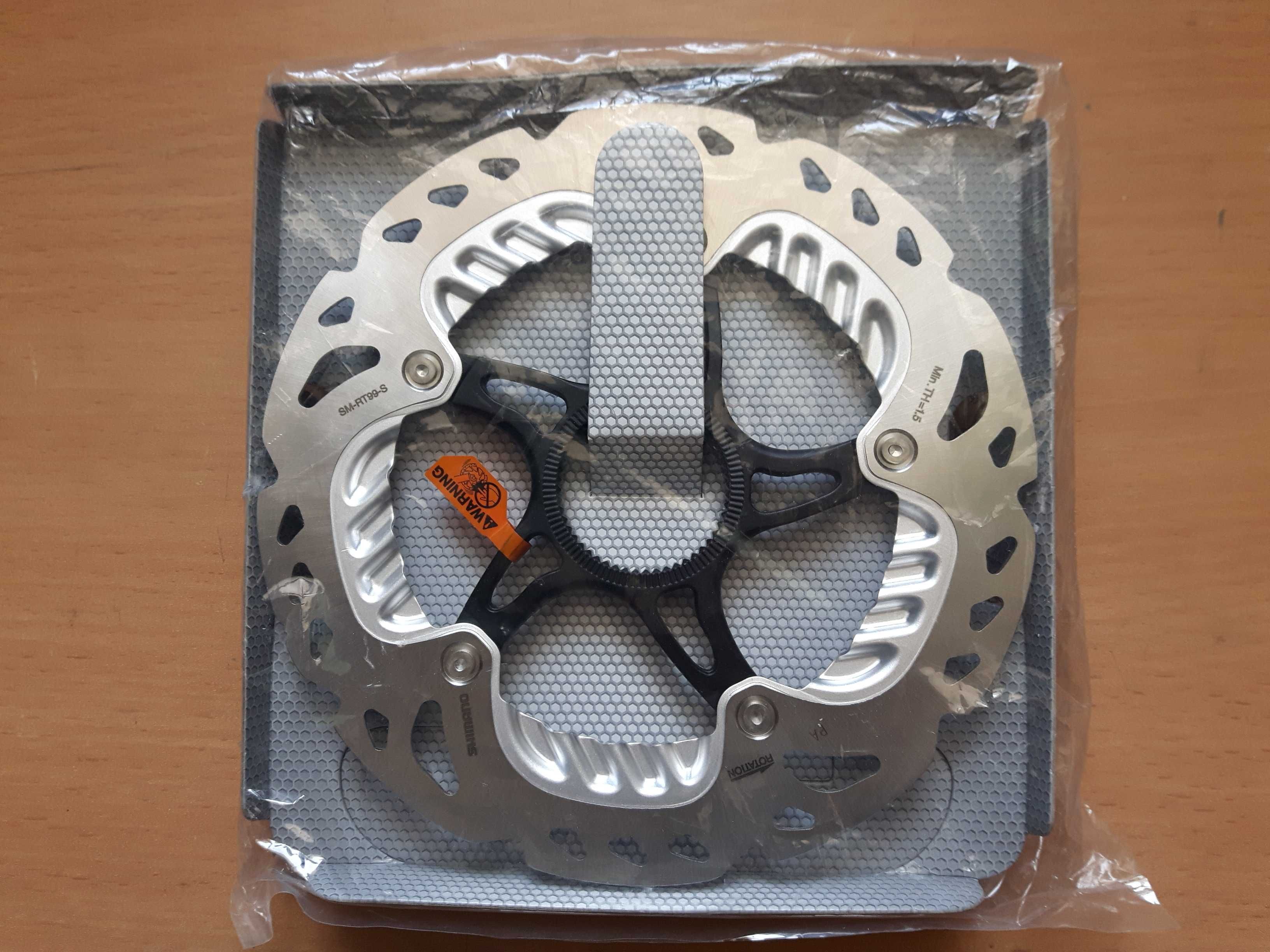 Tarcza hamulcowa Shimano XTR, model SM-RT98 lub SM-RT99, Fi 160mm-Nowa
