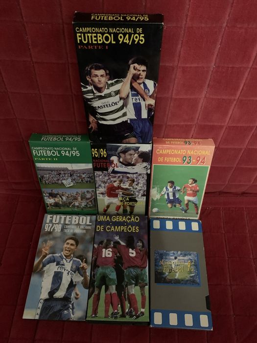 Cassetes futebol antigas vhs
