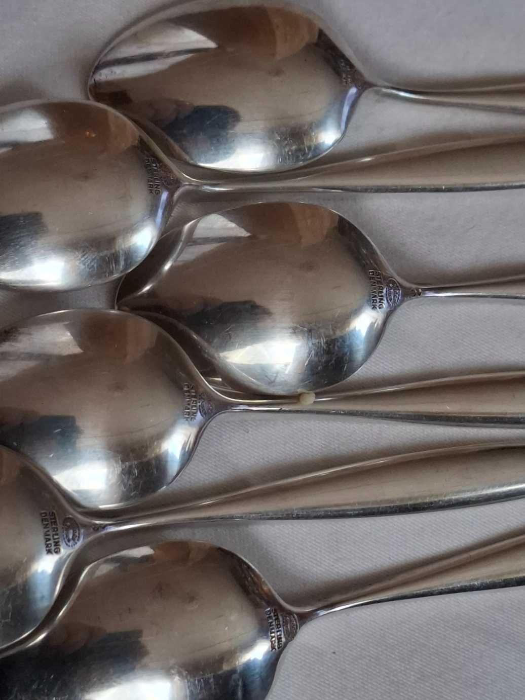 srebrne łyzeczki do kawy Georg Jensen  pr.925