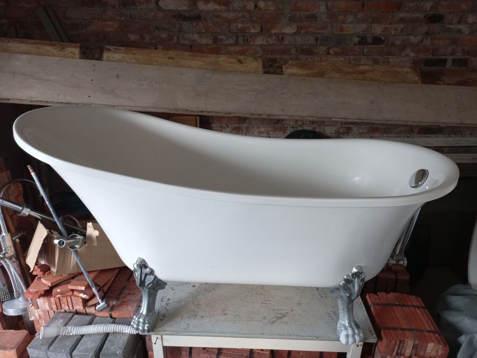 Wanna wolnostojąca na lwich nóżkach retro 160cm WYSYŁKA