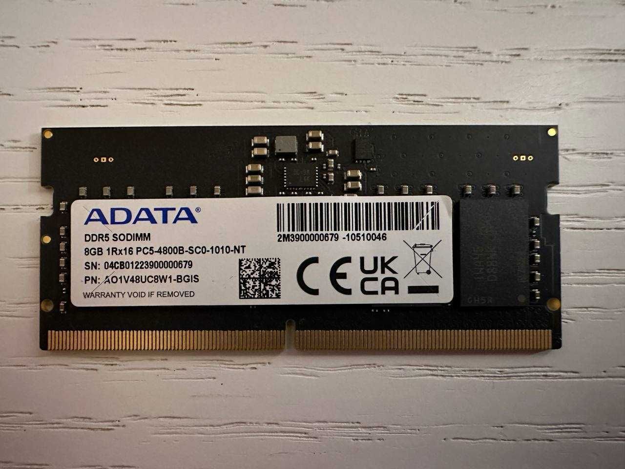 Модуль пам'яті для ноутбука SoDIMM DDR5 8GB 4800 MHz