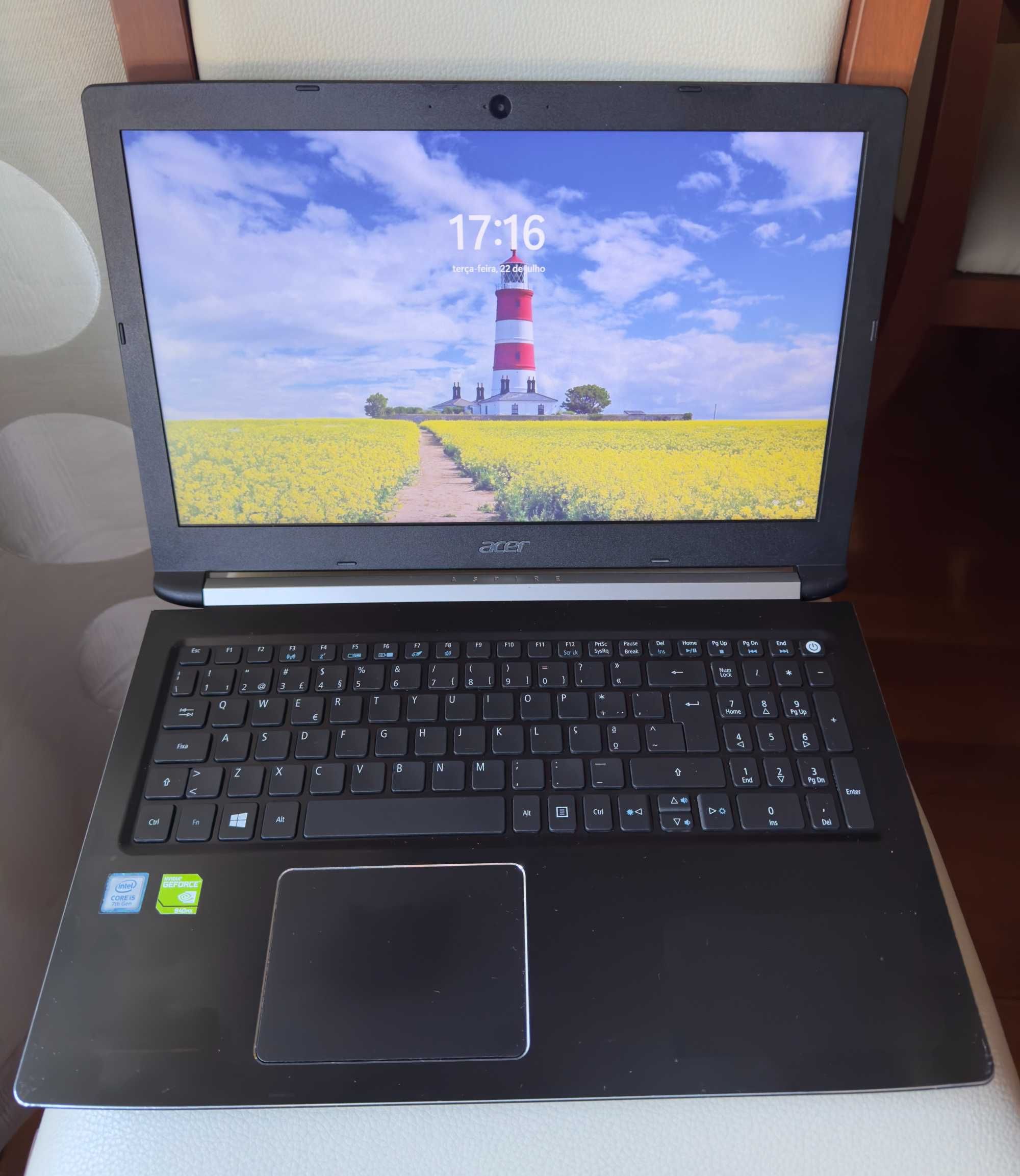 Acer Aspire A515 15.6"/i5-7200/12Gb Ram/Ssd 256G+1TB HDD/GeForce 940Mx
