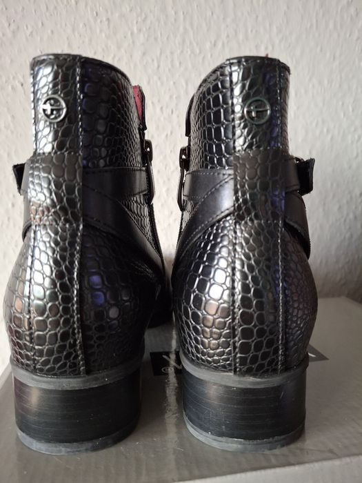 Tamaris skórzane sztyblety damskie 41