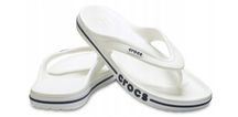 NOWE Klapki japonki męskie CROCS Bayaband Flip na basen BIAŁE r. 46/47