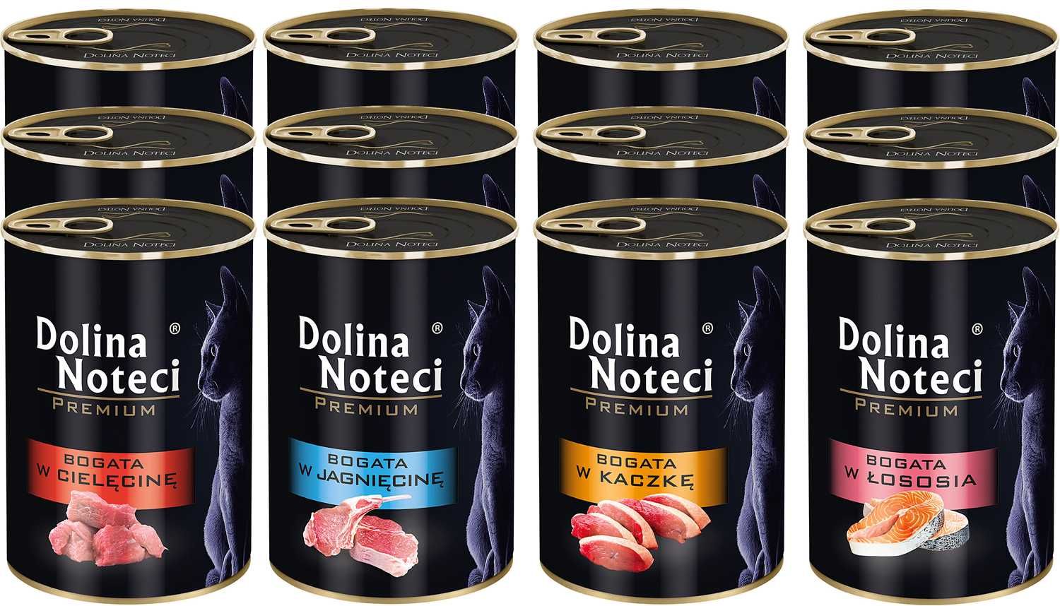 Dolina Noteci Premiium Kot Mix Smaków 12x400G