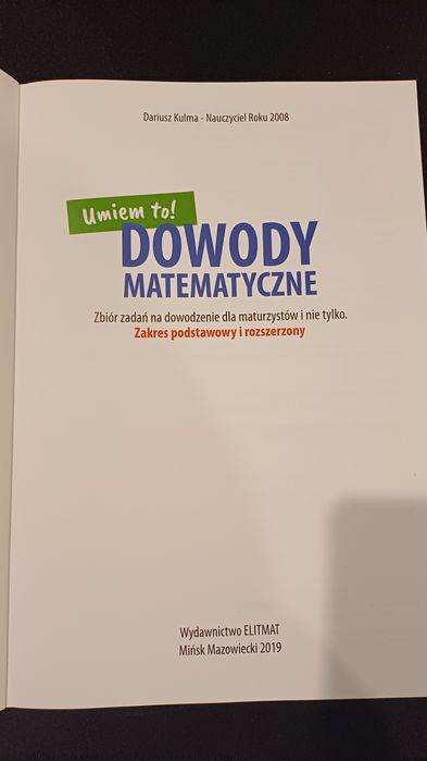 Matura matematyka Dowody matematyczne zakres podstawowy i rozszerzony