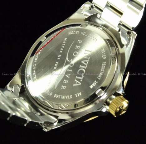 Invicta Pro Diver 43mm новые часы японский кварц 18К позолота $395