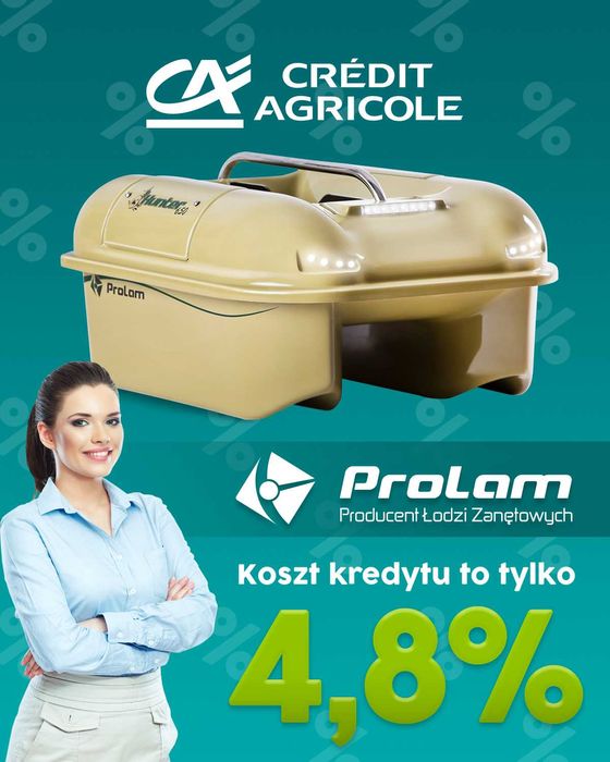 Łódka Zanętowa z Echosonda i Autopilot - Hunter 650 - "Platinium" RATY