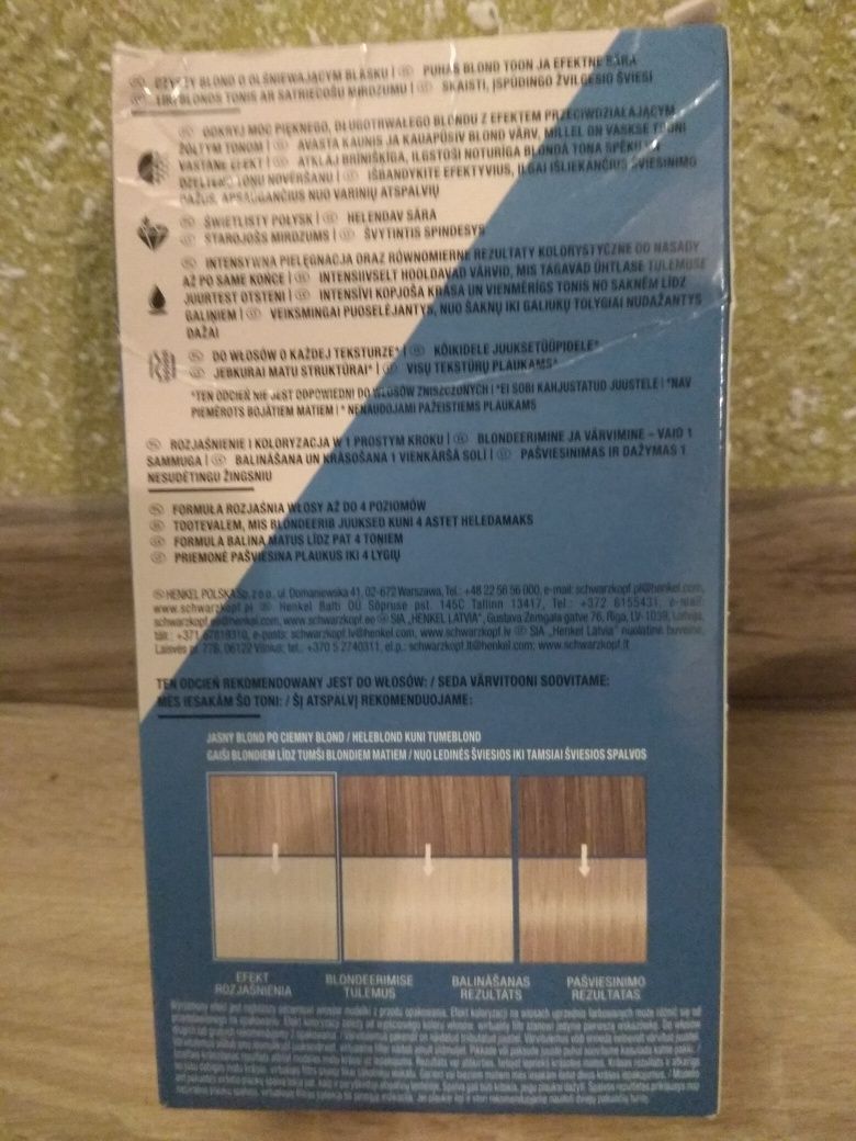 Zestaw Schwarzkopf Live Frosty Blond, maska Pearl