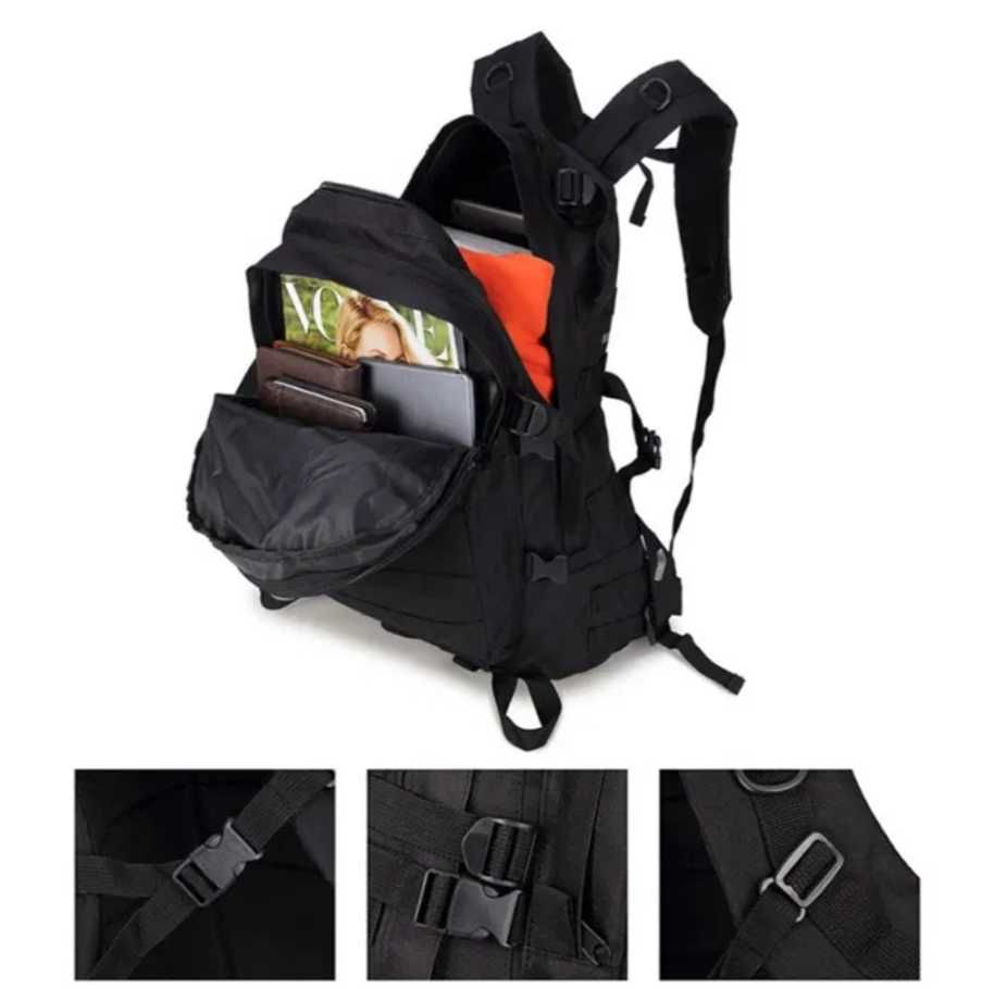 Тактичний штурмовий військовий рюкзак на 40 літрів чорний і олива
