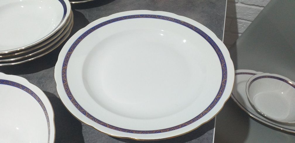 Porcelana Ćmielów kobalt różne elementy