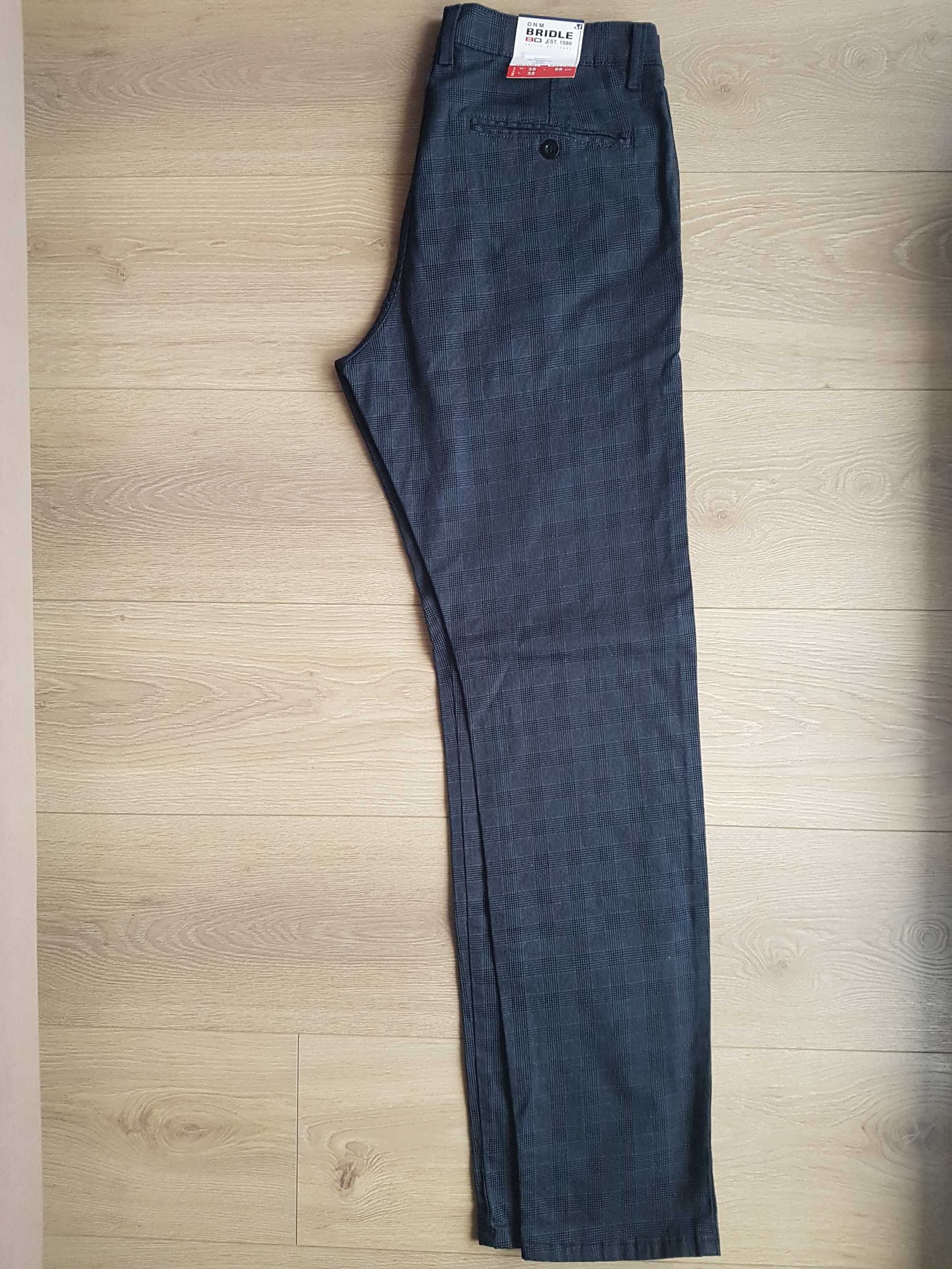 Spodnie bawełniane BRIDLE JEANS W35 L32 Salvador 211 slim