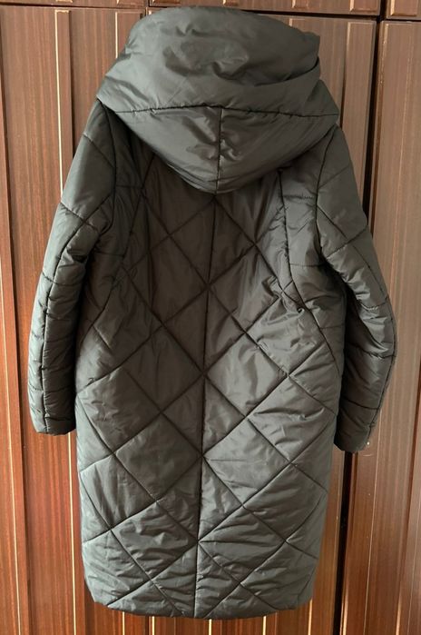 Зимова куртка-пальто, біо пух