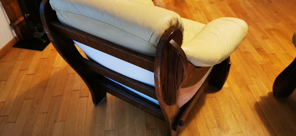 Sofa 2os. + fotel skórzane