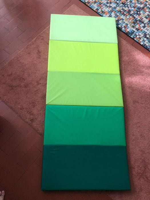 Colchão ginástica dobrável verde