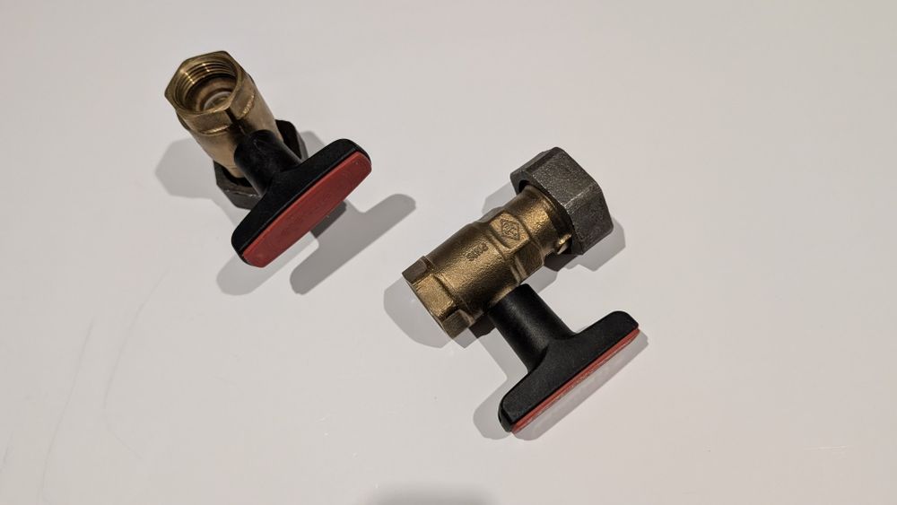 Zawory kulowe 1" HEIMEIER 2 sztuki CO