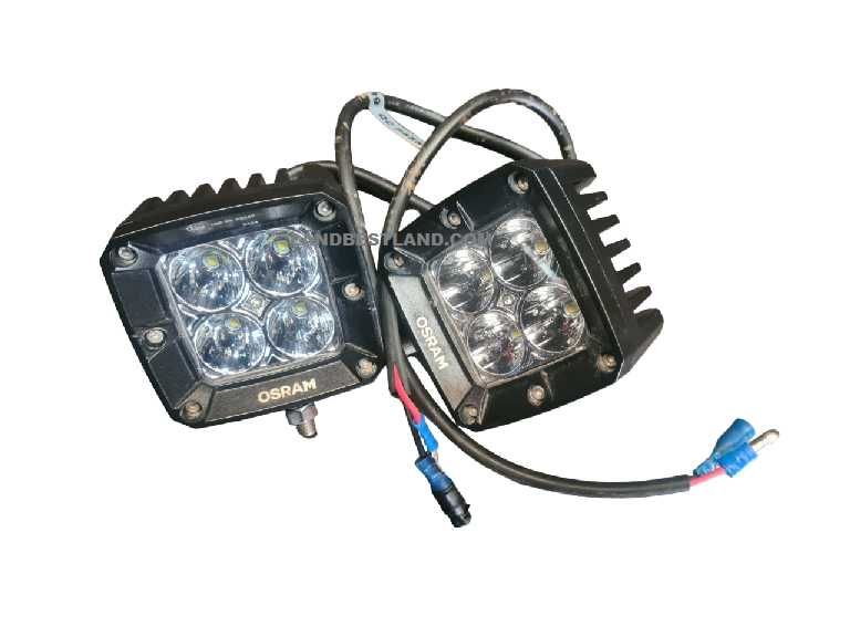 PAR DE FAROIS LED 12V/24V 20W CUBE VX80-SP USADOS COMO NOVOS