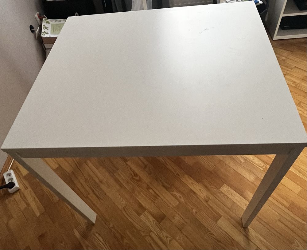 Stól rozkladany biały Ikea