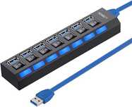 lobkin hub usb 7 portów rozdzielacz usb 3.0