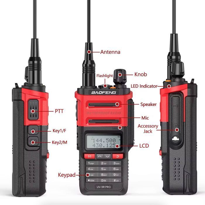 Walkie-Talkie Baofeng BF UV 9R PRO
