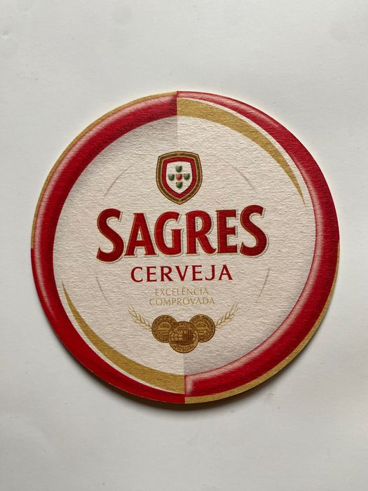 Base para copos " Sagres - Somos Nós - Somos a Cerveja no Ponto Certo"
