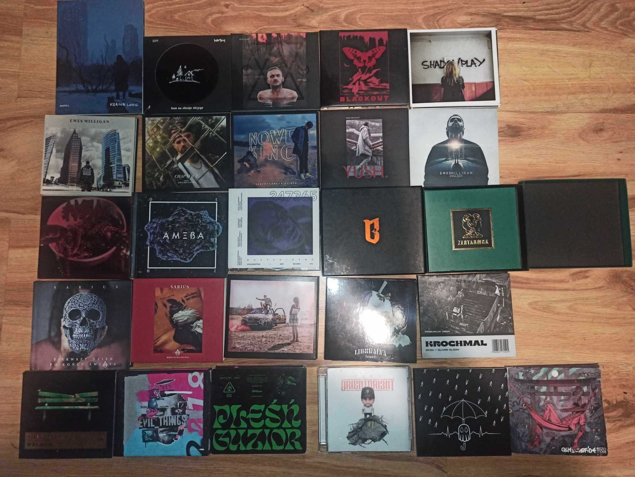 Zestaw Płyt CD Polski Rap 25 sztuk