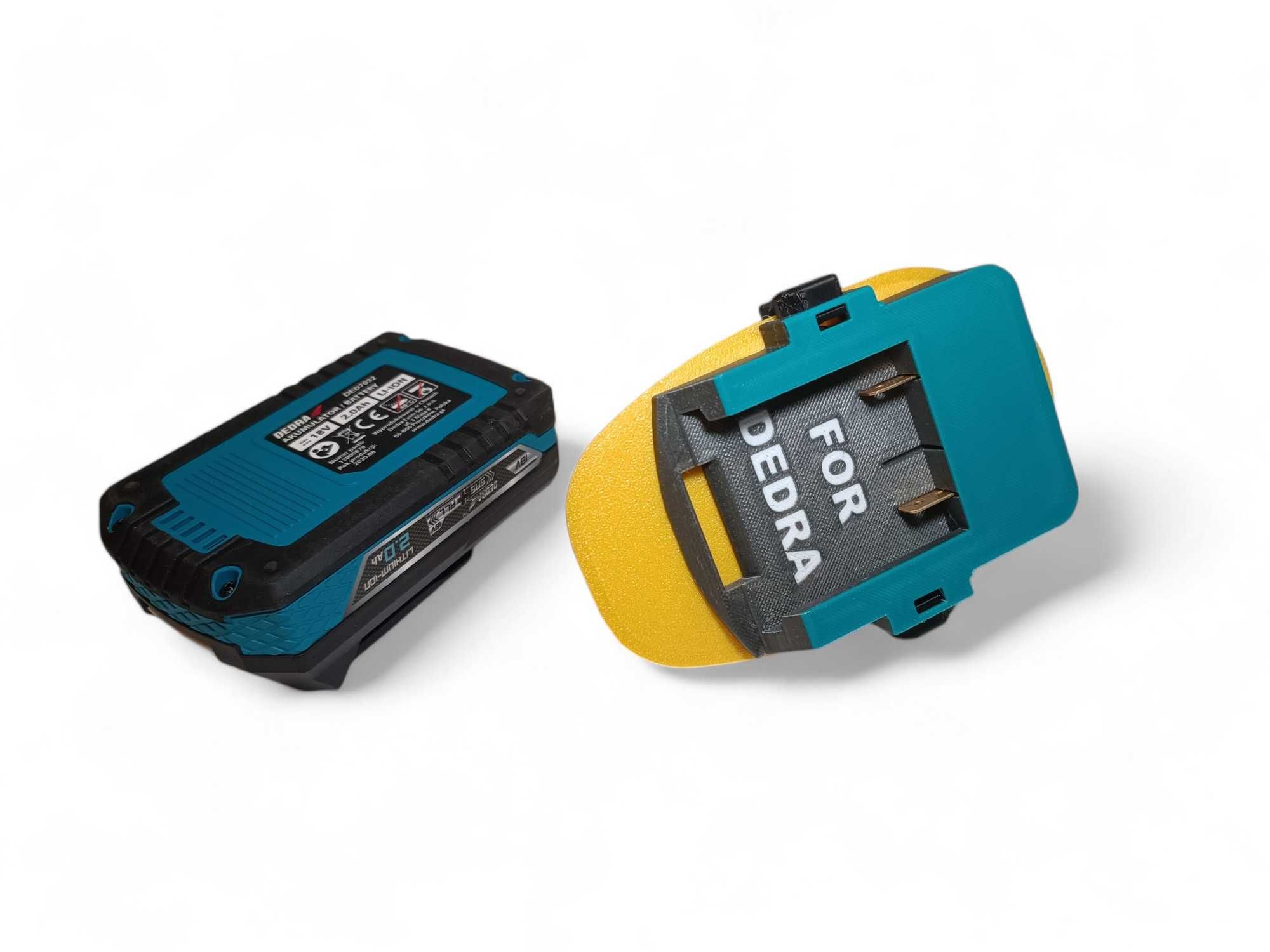 Adapter Dewalt XRP 18V starego typu na baterie Dedra przejściówka