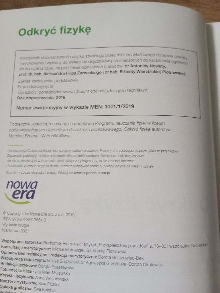 Odkryć Fizykę 1 Podrecznik