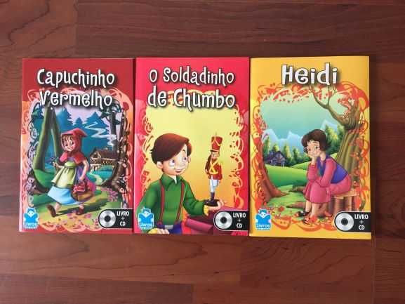 Contos Infantis (8 livros e CDs)