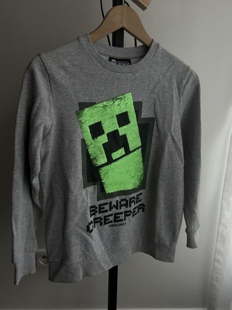 Bluza Minecraft Next 12 lat 152 cm cekinowy nadruk