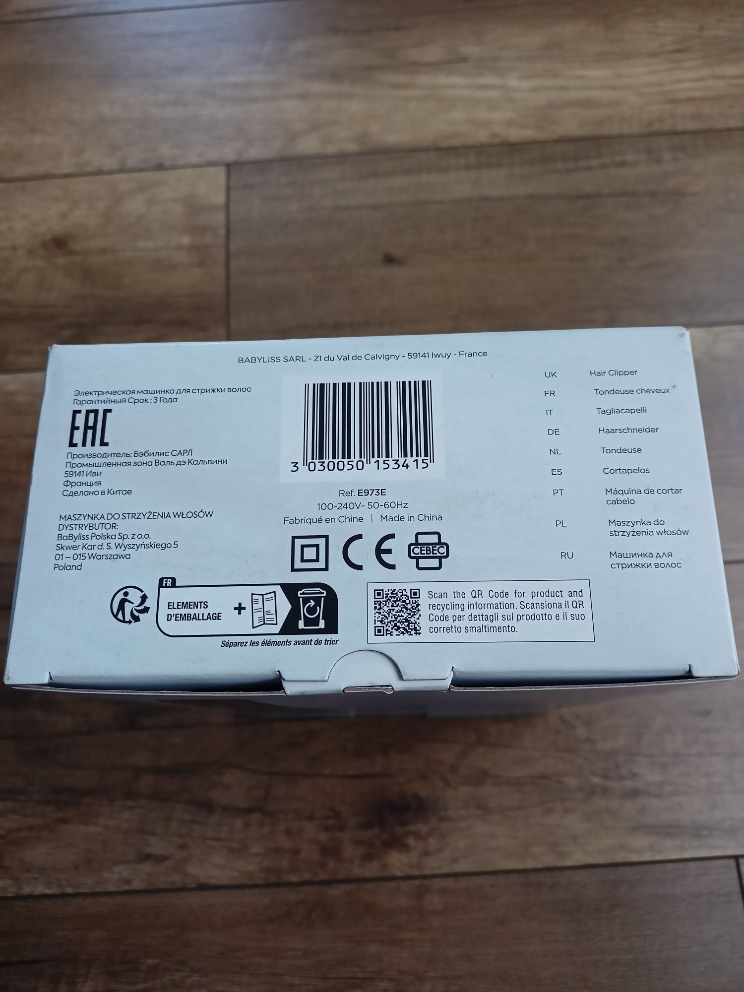 Babyliss maszynka do strzyżenia włosów Nowa Gwarancja 60 miesięcy
