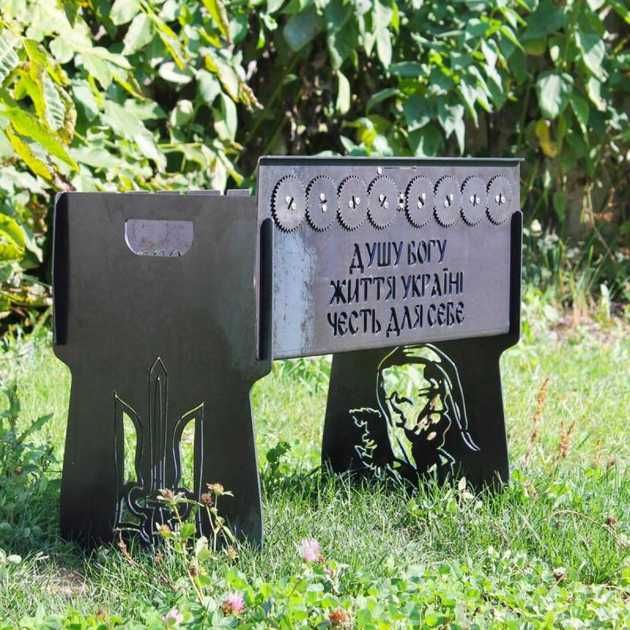 Мангал автоматичний на 6 шампурів з мотором та шашличницею розбірний