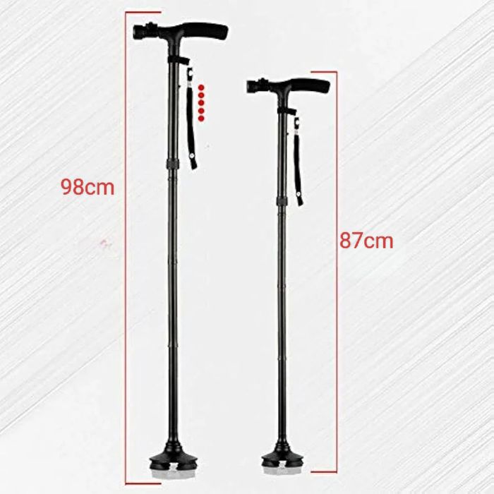 Laska składana z latarką led B555