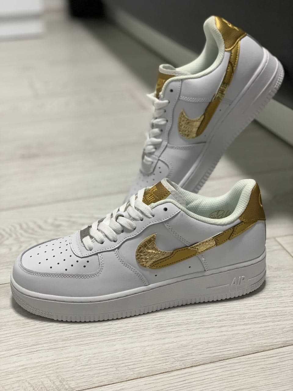 Кроссовки Найк Air Force White 1 Low / Найк Аир Форс белые | Наложка