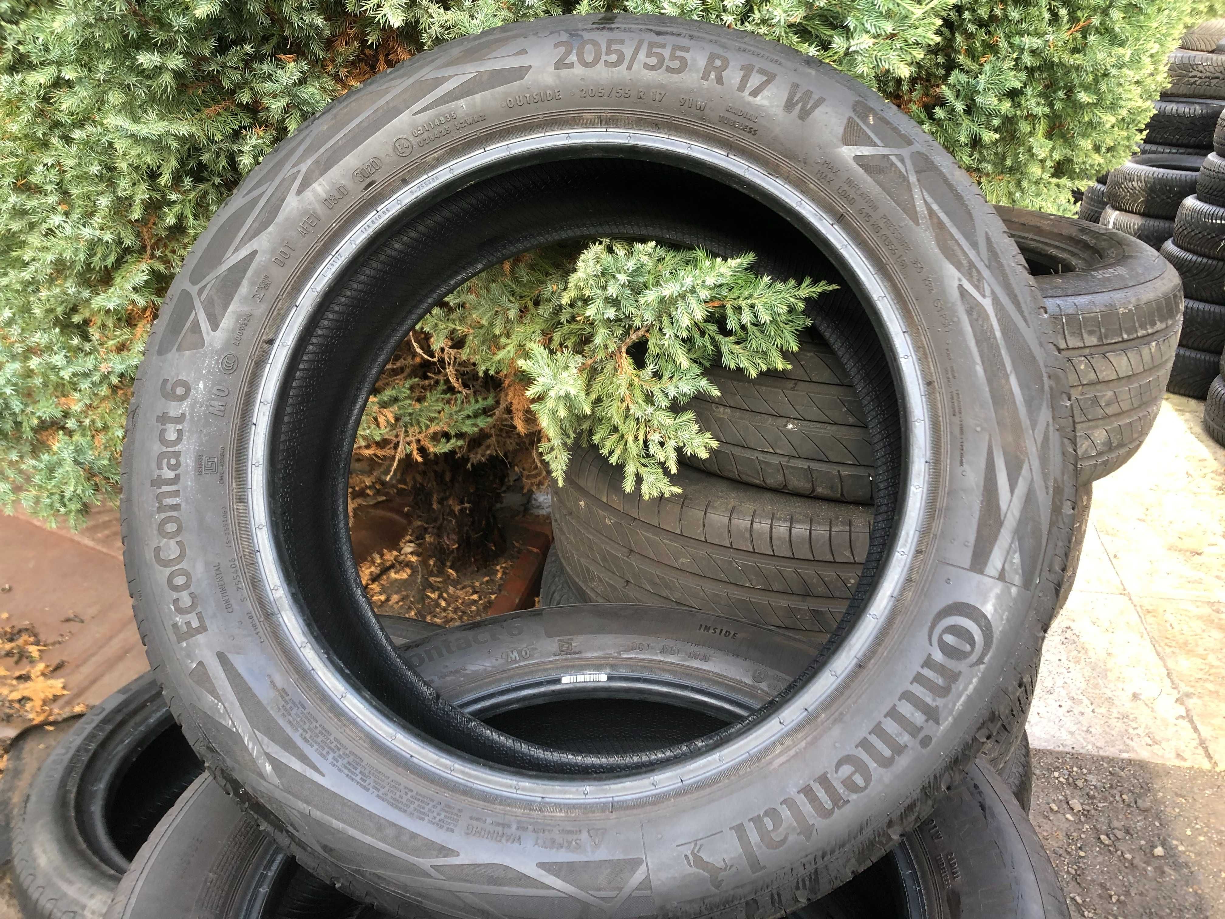 Шини CONTINENTAL 205/55 R17 91W, EcoContact 6, літня резина