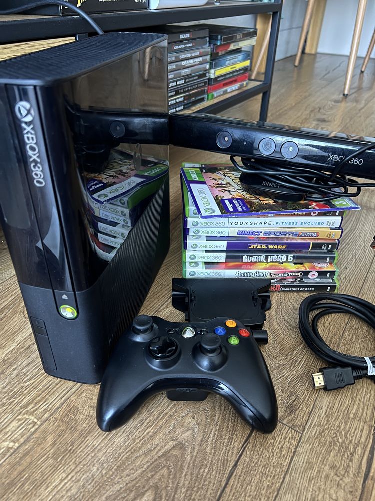 Zestaw Xbox 360 guitar hero + kinect
