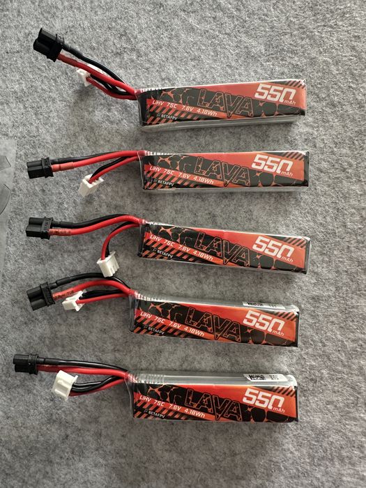 5 Baterias Lava 550mAh 2S