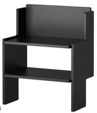 Mesa cabeceira 2 unidades preta IKEA, madeira maciça, nova