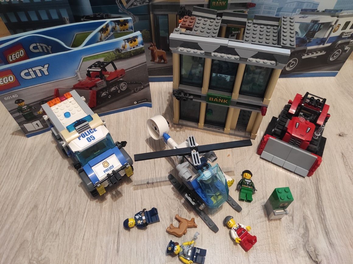 LEGO city 60140 napad na bank policja klocki duży zestaw