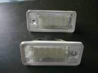 Luzes de matricula 24 led para audi a4 (b6 e b7), a3, a6 (4f), a8 (4e)