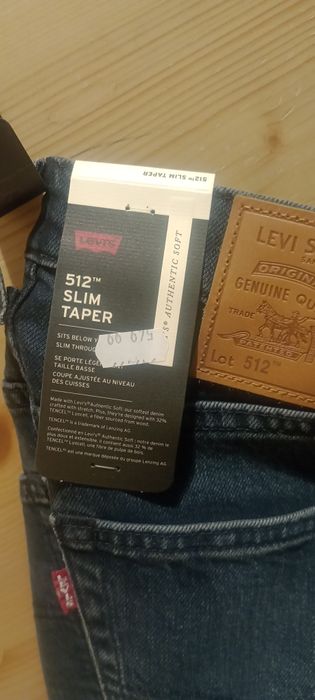 Nowe męskie Levi's 512 31/30