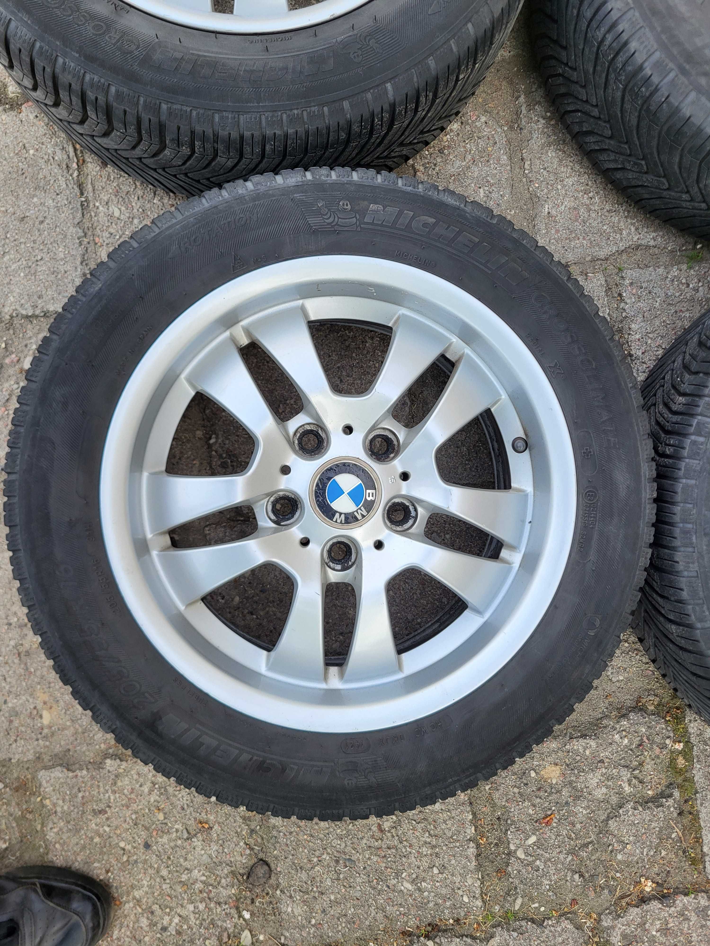 Koła BMW e90 205/55 R16 5x120 całoroczne super stan KOMPLET