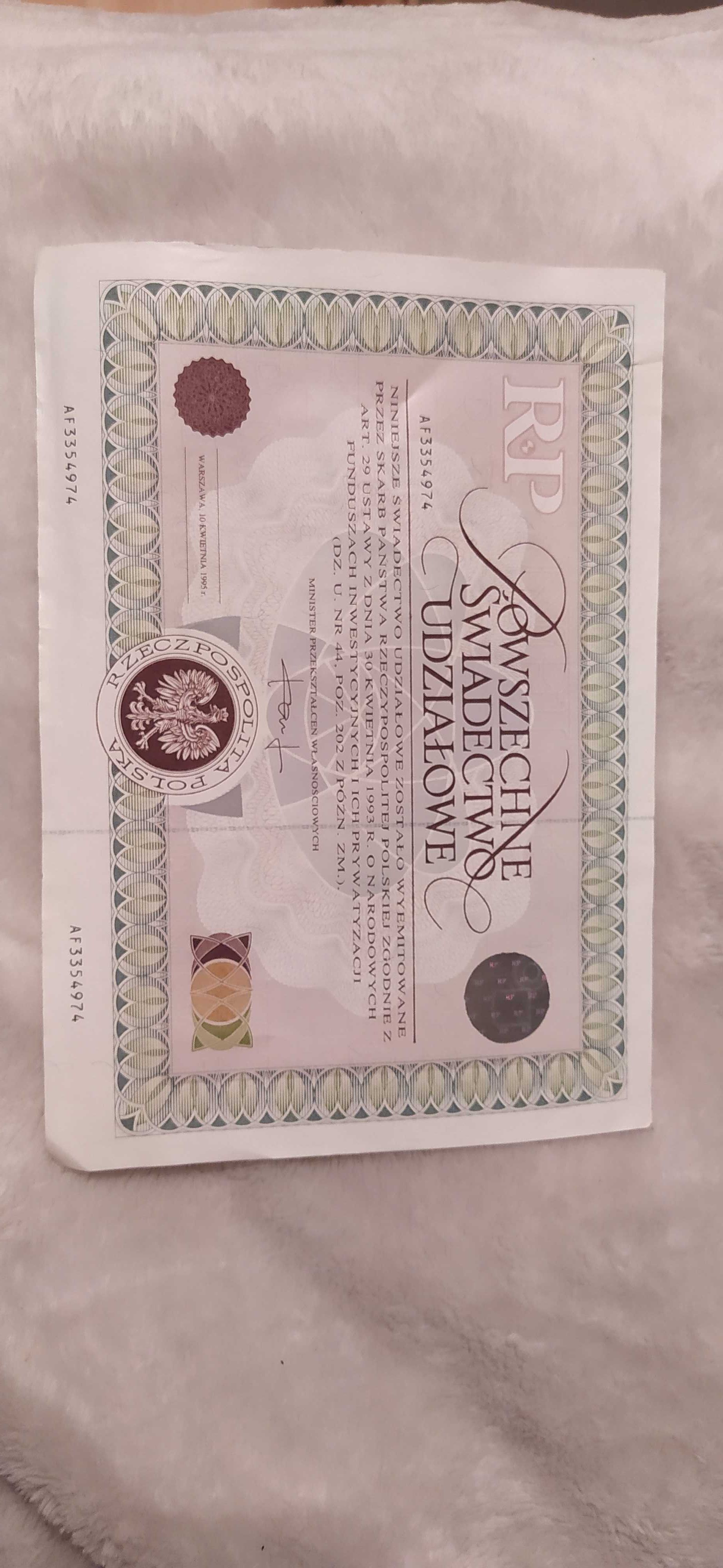 Powszechne świadectwo udzialowe