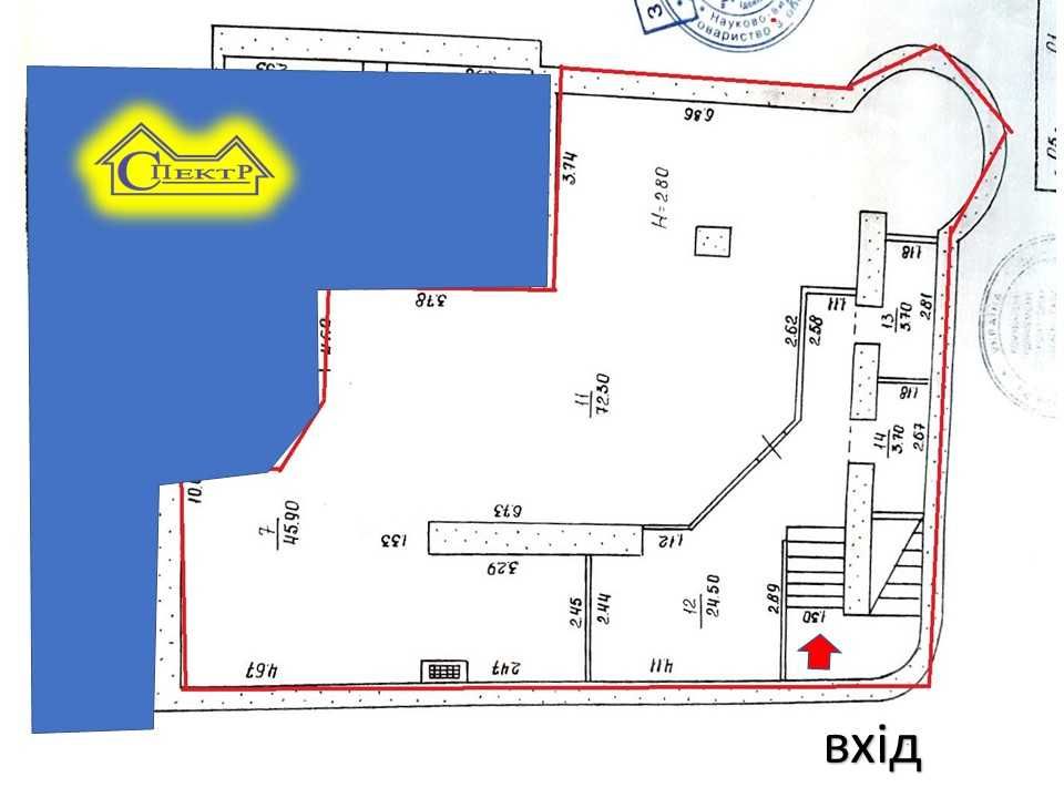 Цокольний поверх Соц- Місто  автономне опалення без вікон
