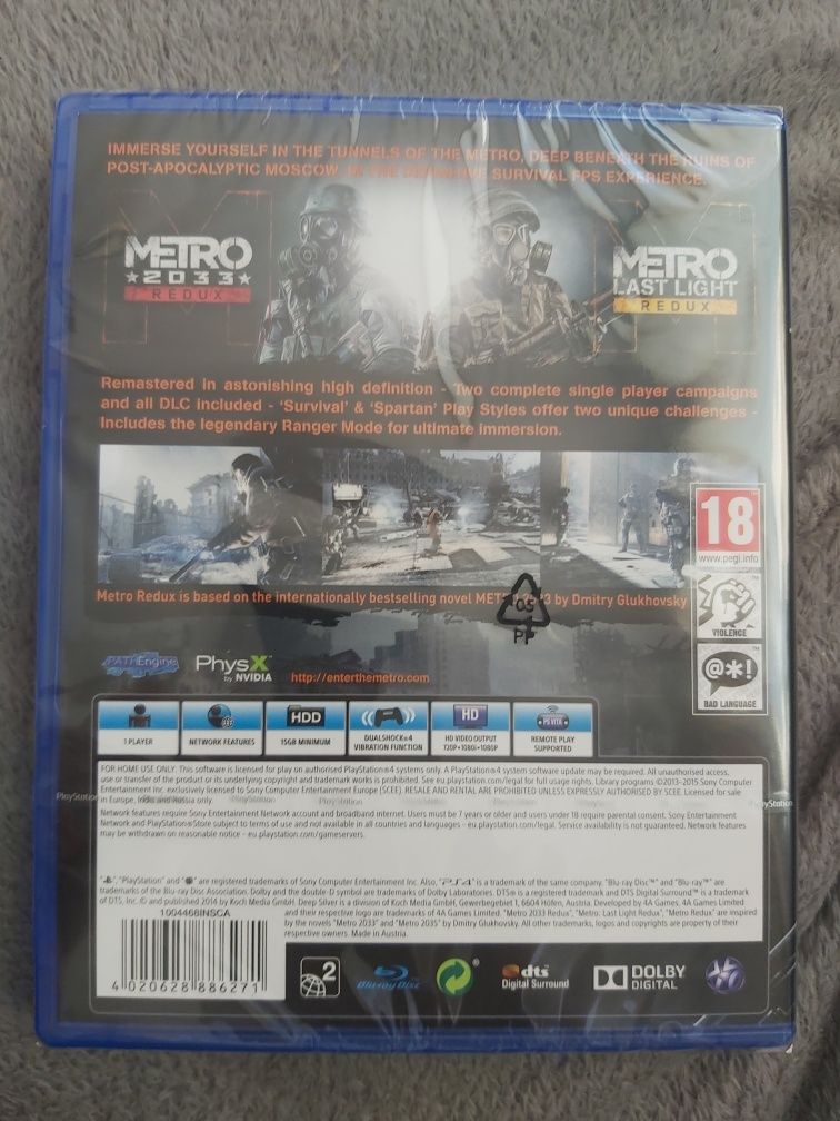 Metro Redux NOWA PL ps4