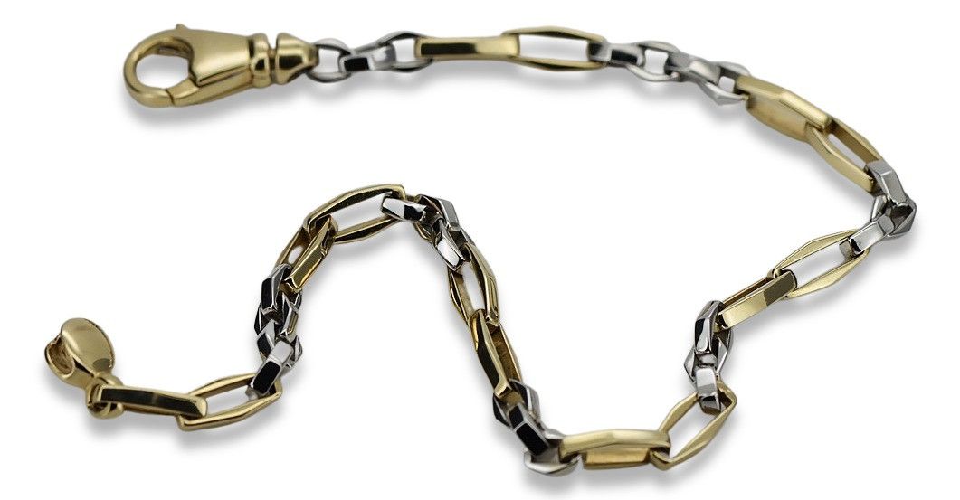 Łańcuszek z żółtego białego złota 14k 585 Ankier cc085yw 70g Warszawa