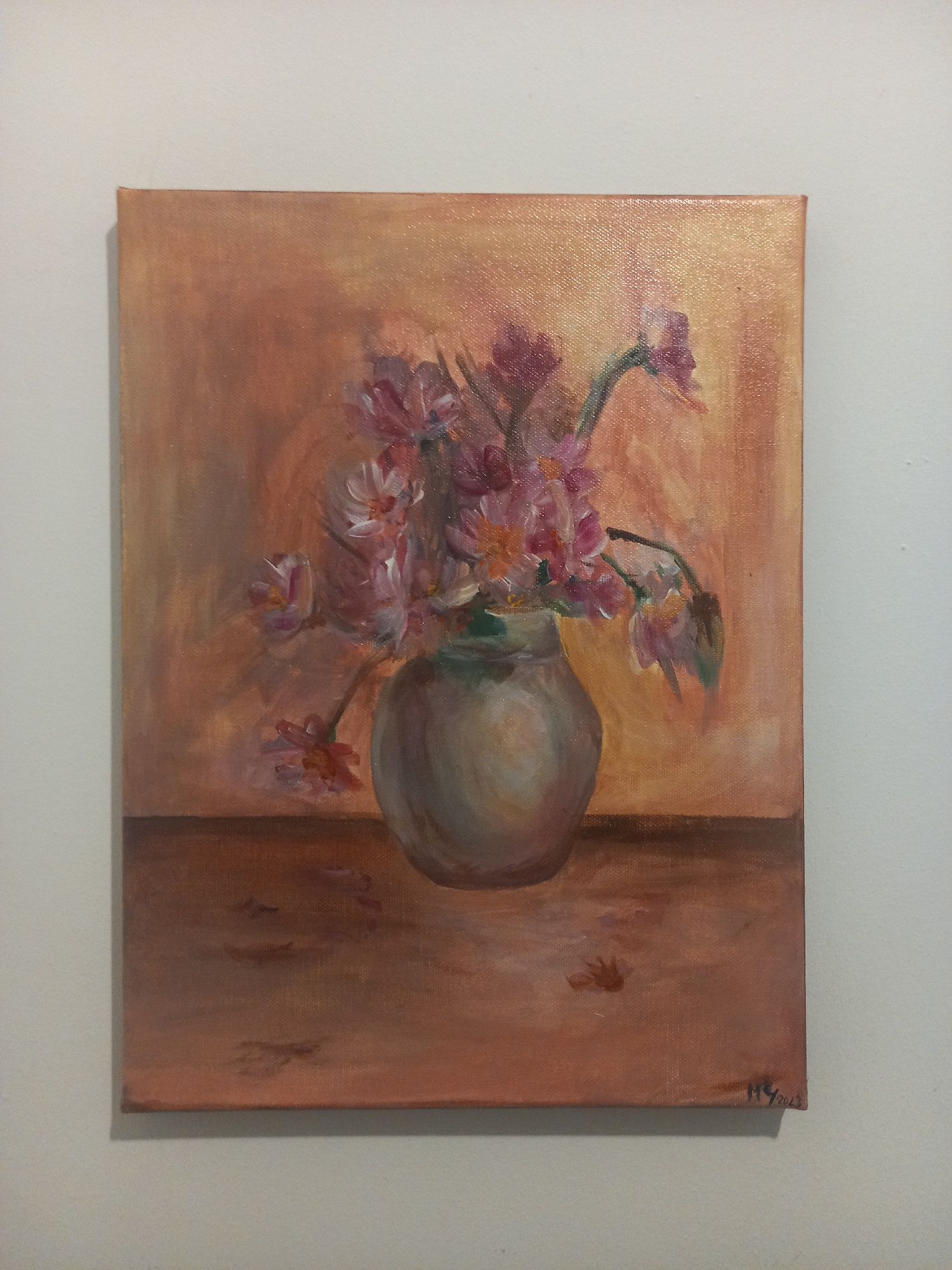 Quadro pintado á mão