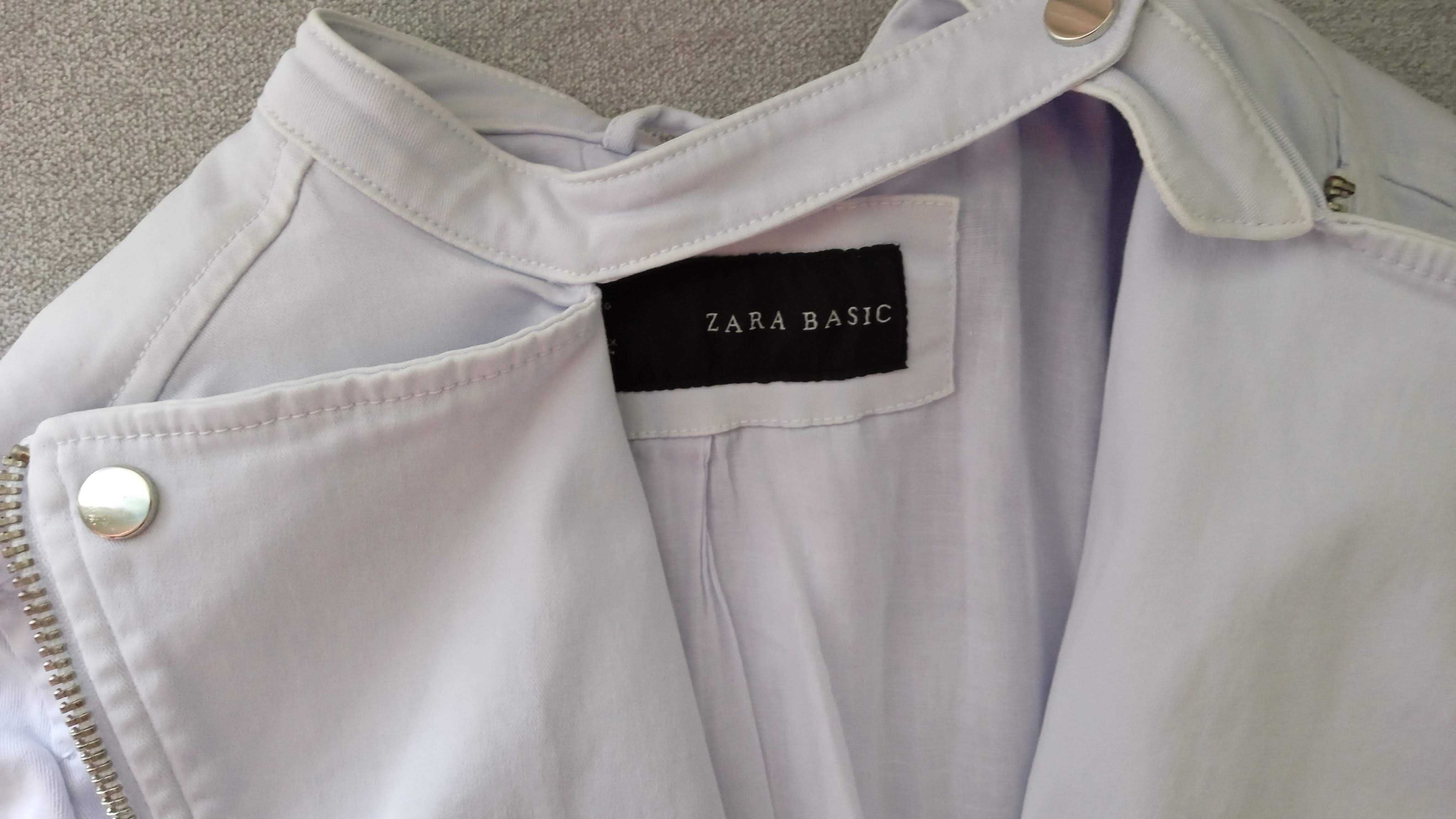 ZARA- ramoneska,  kurtka, blezer niebieski r.34/XS