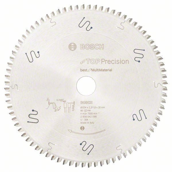 Piła Tarczowa Top Precision Best For Multi Materia 254*30/80